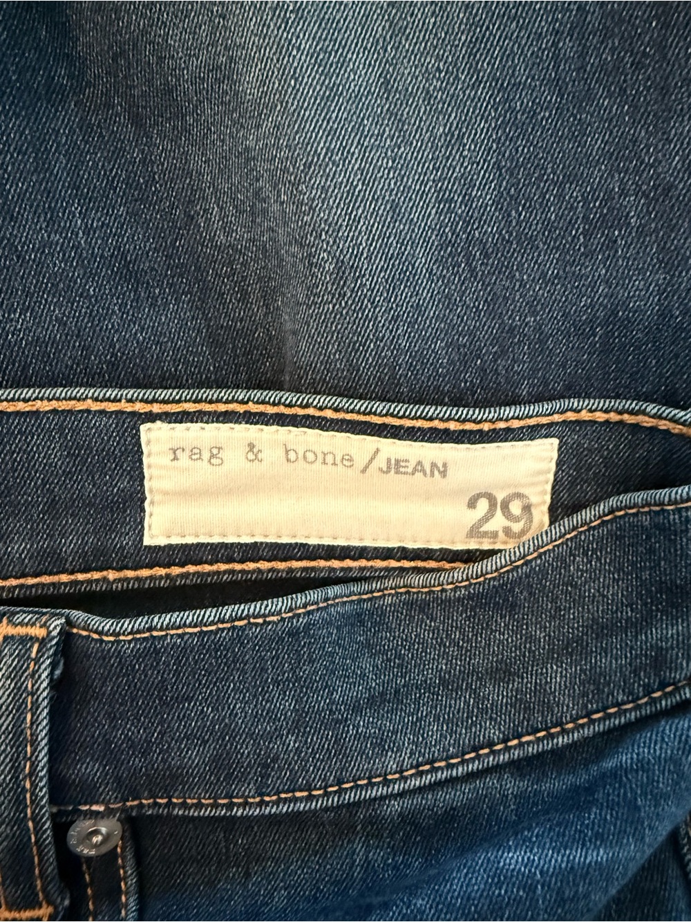 rag & bone Indigo 10 Inch Skinny Jeans in Aston Wash Size 29 - Picture 10 of 12